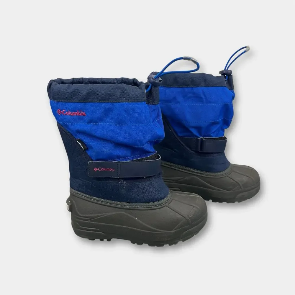 Columbia Children Powderbug Plus II Winter Snow Boots Blue 2